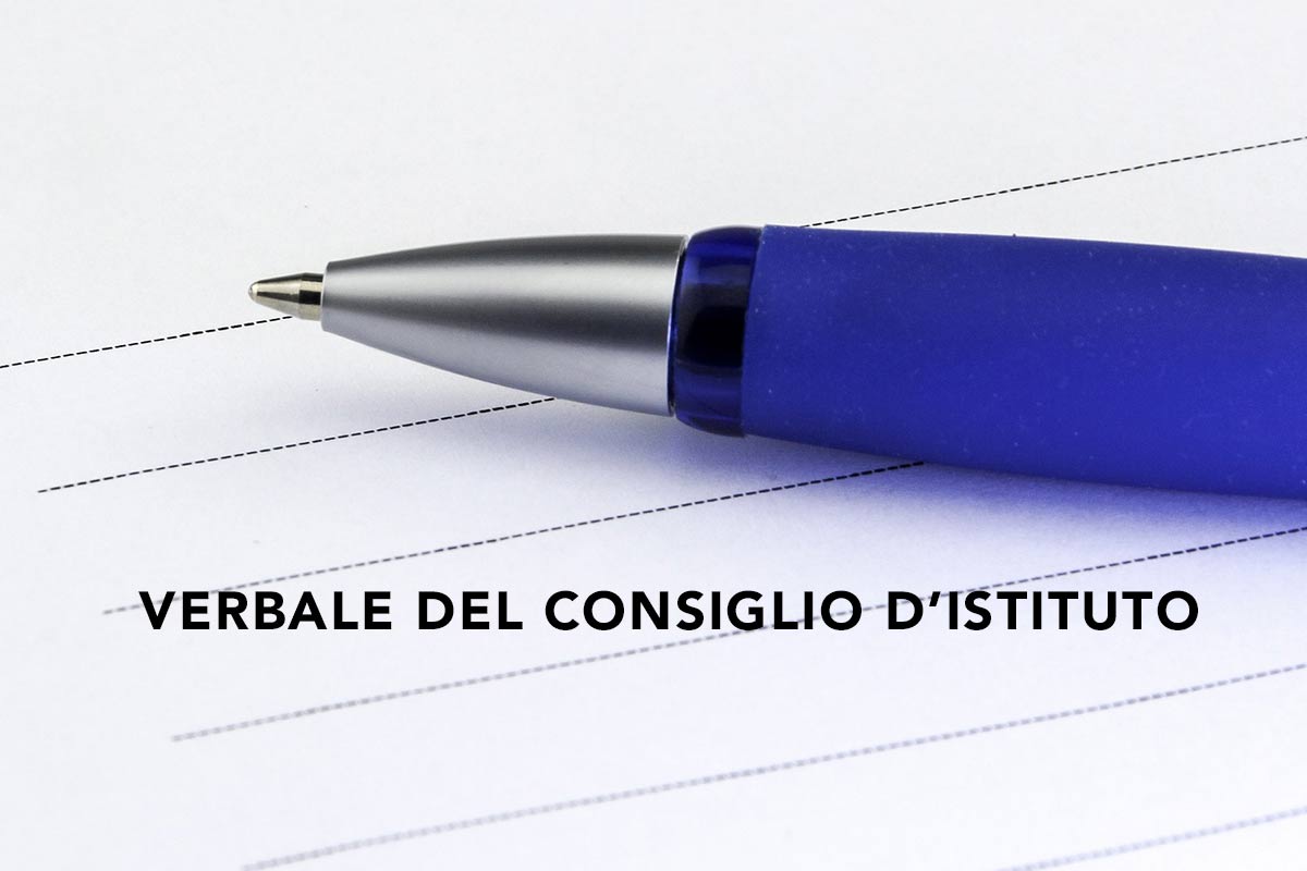 VERBALE DEL CONSIGLIO D’ISTITUTO