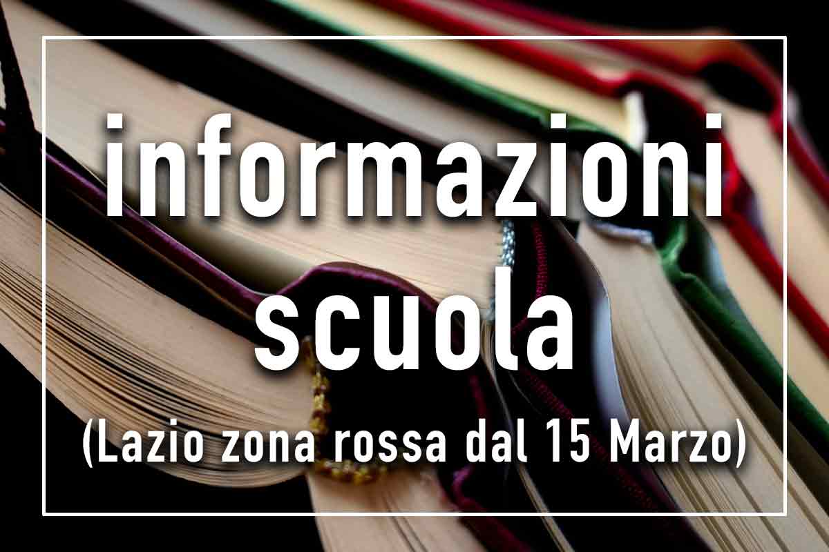 NUOVO LOCK DOWN ANCHE A SCUOLA