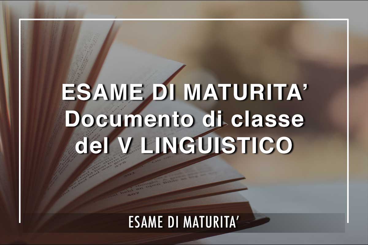 documento di classe del V Linguistico