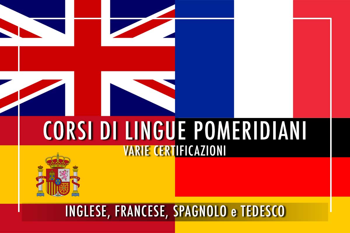 Corsi di lingue pomeridiani inglese francese spagnolo tedesco viale Vaticano 42