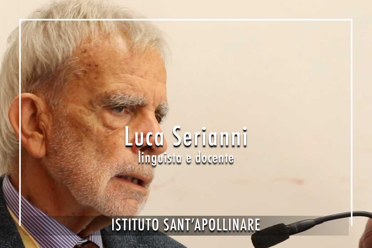 Luca-Serianni linguista e docente